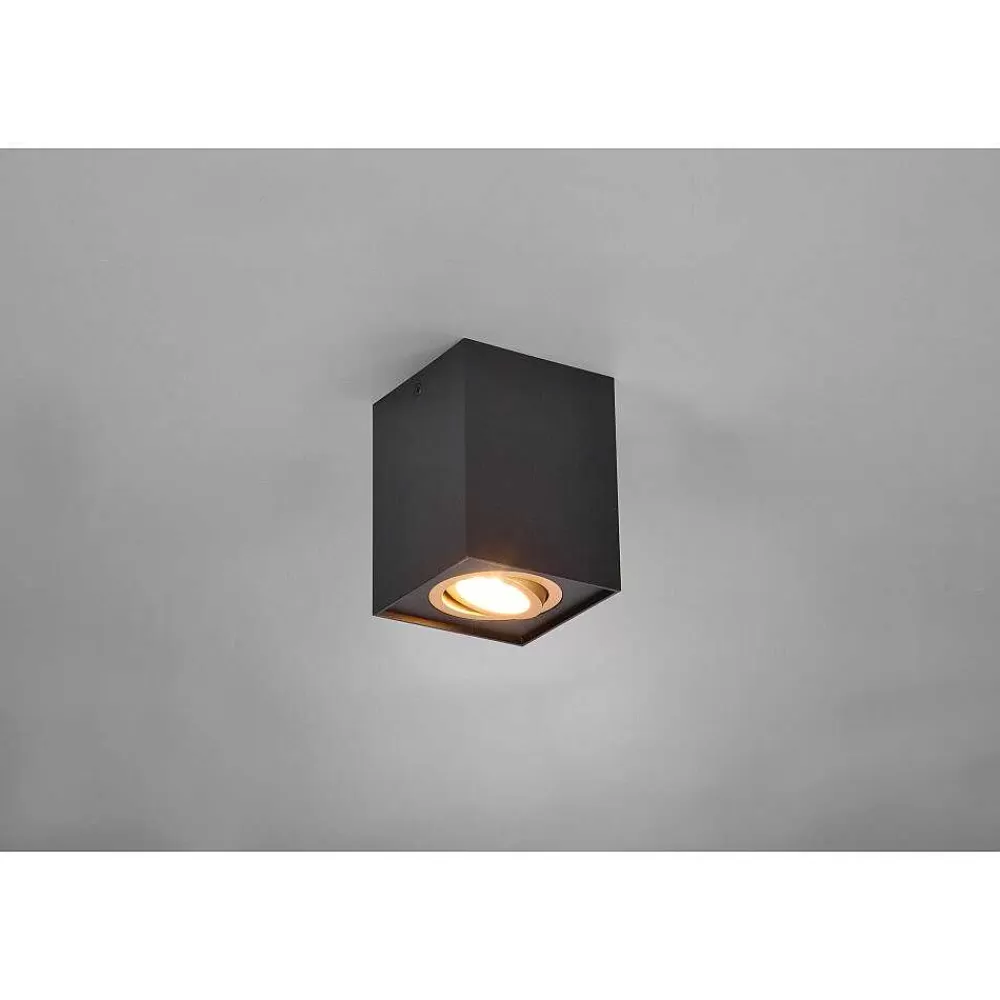 Luminaires Trio Plafonnier Trio Cookie Or, Noir, 1 Lumiere