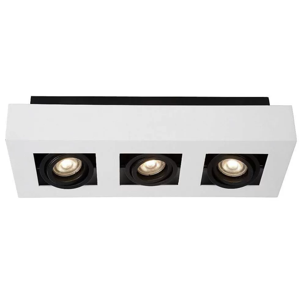 Luminaires Lucide Spot De Plafond Lucide Xirax Led Blanc, 3 Lumieres