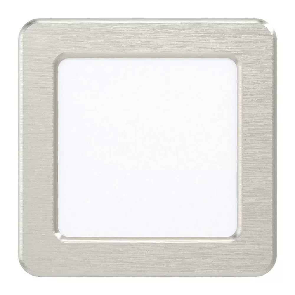 Luminaires Eglo Spot Encastrable Eglo Fueva Led Nickel Mat, 1 Lumiere