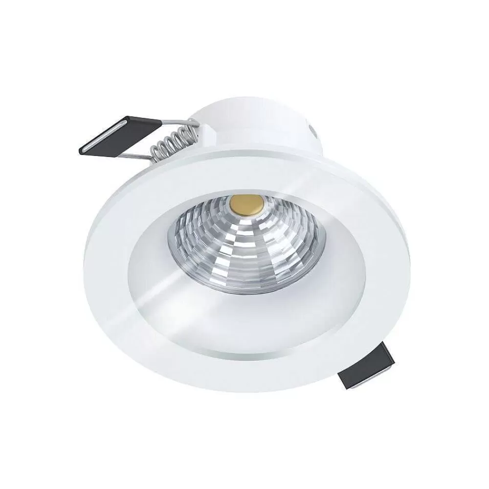 Luminaires Eglo Spot Encastrable Eglo Salabate Led Blanc, 1 Lumiere