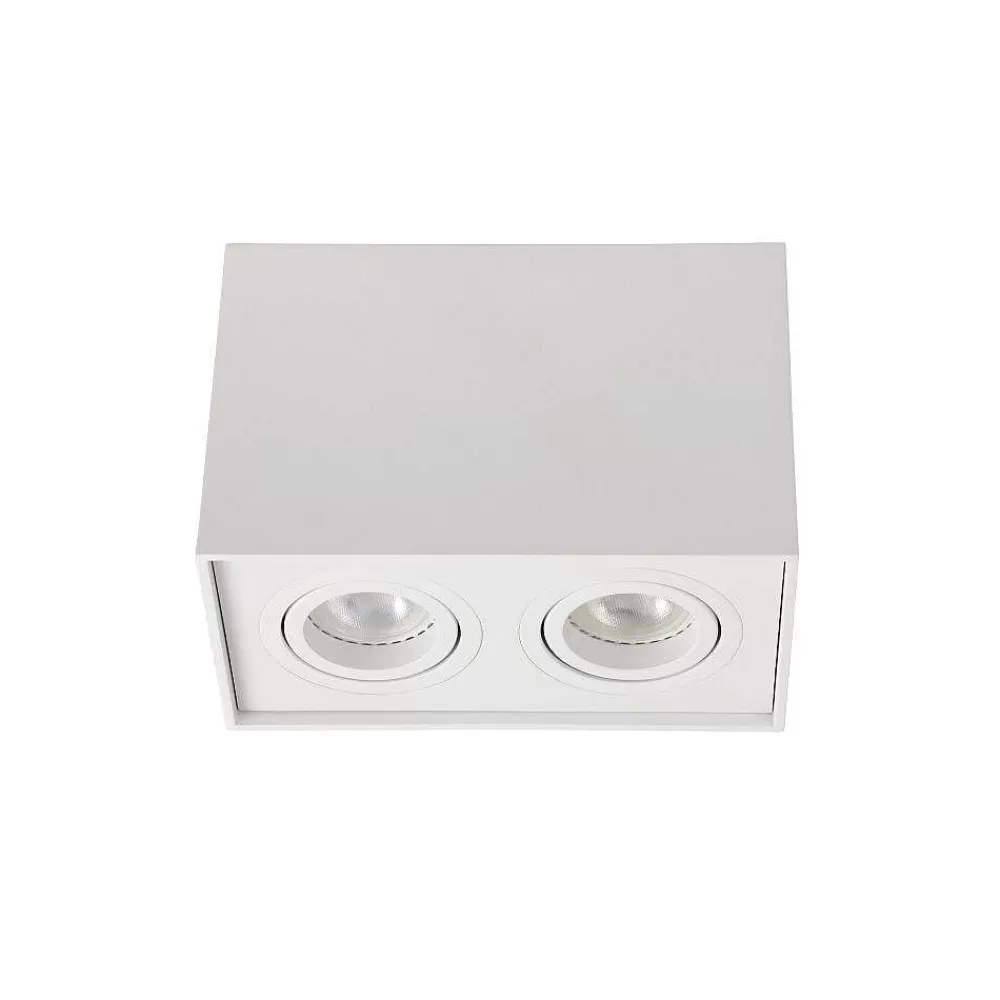 Luminaires Lucide Spot Lucide Tube Blanc, 2 Lumieres