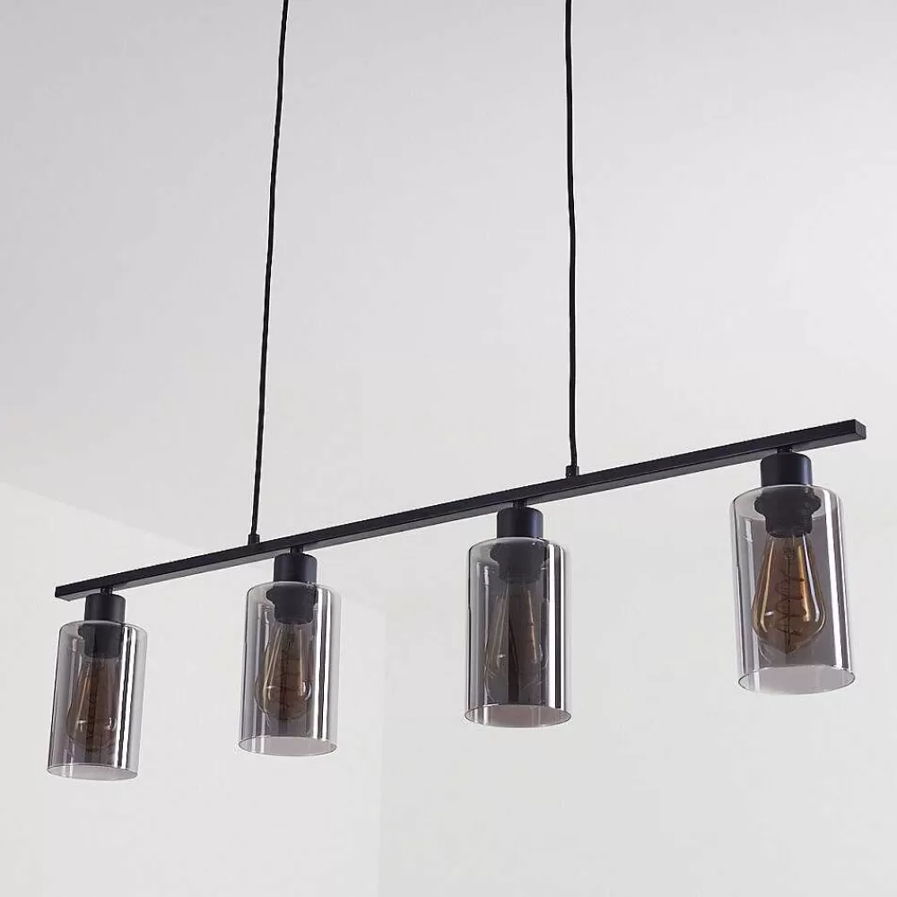 hofstein Suspension Hunouri Noir, 4 Lumieres