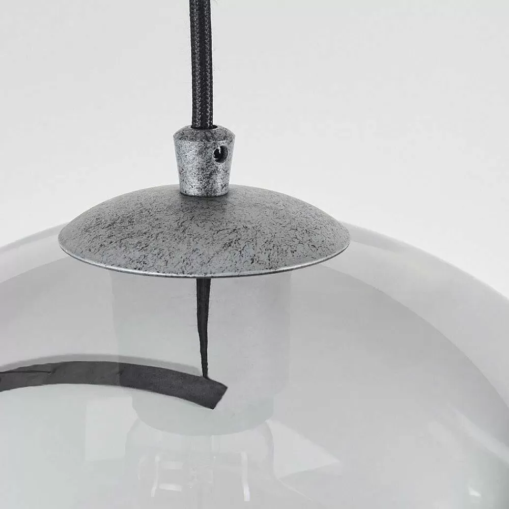 hofstein Suspension Leissigen Argent Oxyde, 3 Lumieres