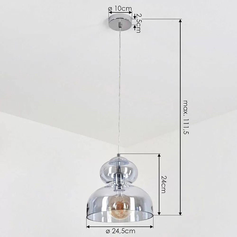 hofstein Suspension Malvaglia Chrome, 1 Lumiere