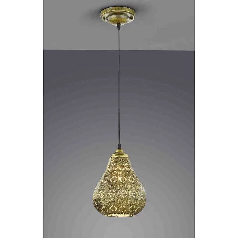 Luminaires Trio Suspension Trio Jasmin Laiton, 1 Lumiere