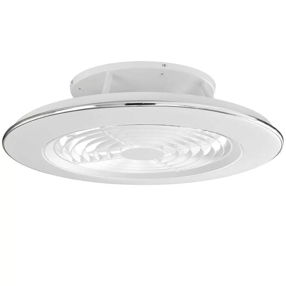 Luminaires Mantra Ventilateur De Plafond Mantra Alisio Led Blanc, 1 Lumiere, Telecommandes