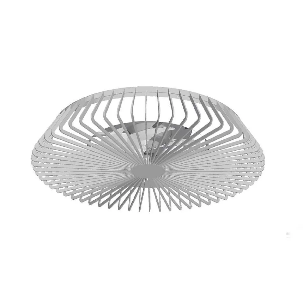 Luminaires Mantra Ventilateur De Plafond Mantra Himalaya Led Argente, 1 Lumiere, Telecommandes