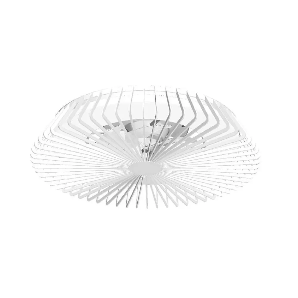 Luminaires Mantra Ventilateur De Plafond Mantra Himalaya Led Blanc, 1 Lumiere, Telecommandes