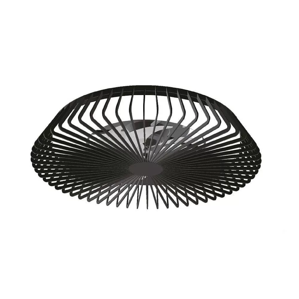 Luminaires Mantra Ventilateur De Plafond Mantra Himalaya Led Noir, 1 Lumiere, Telecommandes